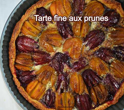 Tarte fine aux prunes