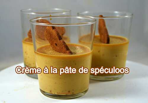 Crème à la pâte de spéculoos