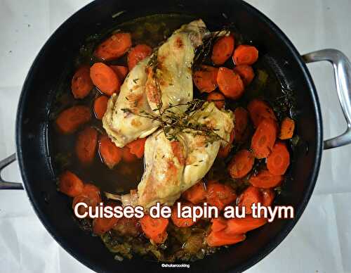 Cuisses de lapin au thym