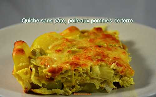 Quiche sans pâte, poireaux pommes de terre ww