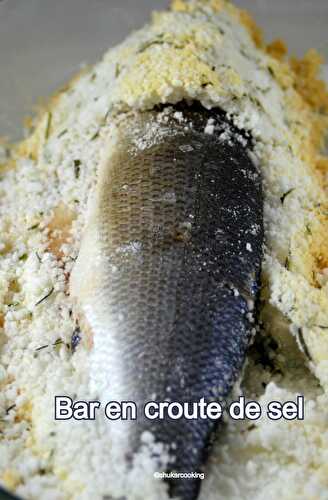 Bar en croute de sel