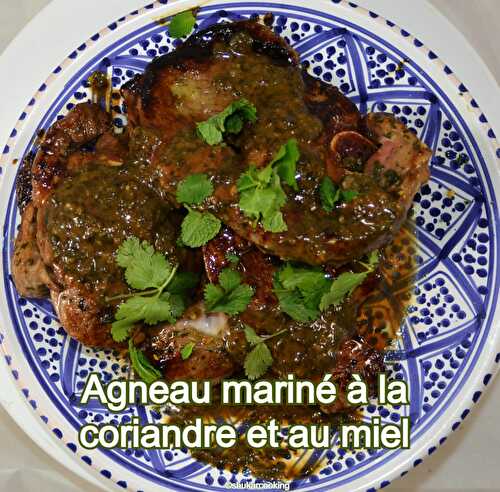 Agneau mariné à la coriandre et au miel