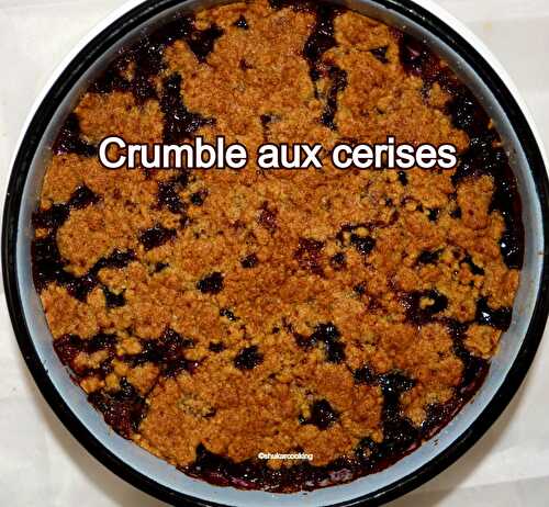 Crumble aux cerises