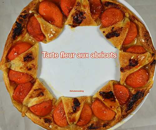 Tarte fleur aux abricots