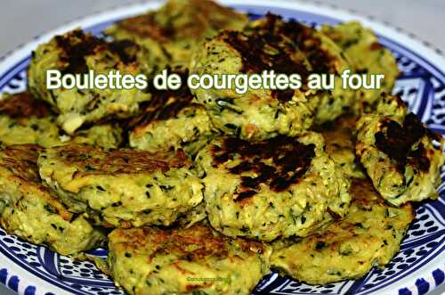 Boulettes de courgettes au four