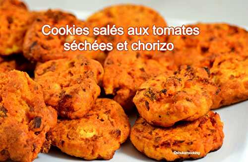 Cookies salés aux tomates séchées et chorizo