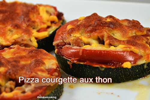 Pizza courgette au thon