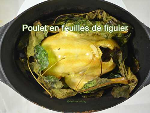 Poulet en feuilles de figuier