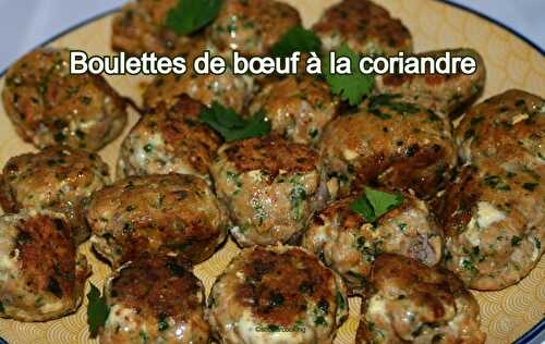 Boulettes de bœuf coriandre