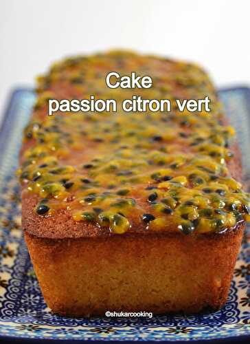 Cake passion citron vert