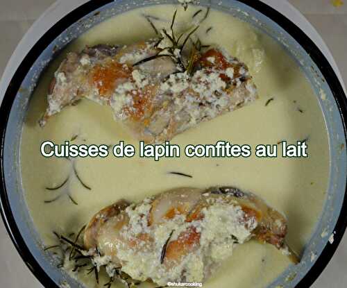 Cuisses de lapin confites au lait