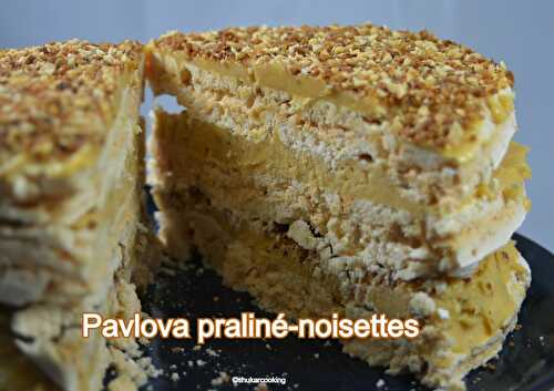 Pavlova praliné-noisettes