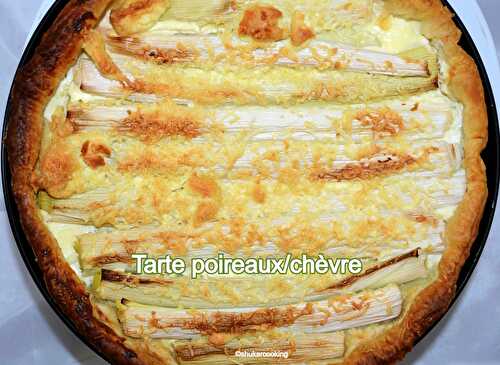 Tarte poireaux/chèvre