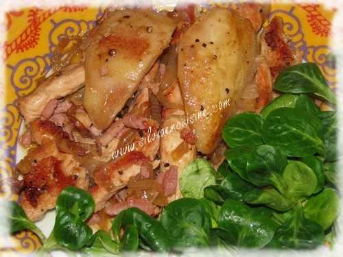 Aiguillettes de Poulet aux Poires & Muscat