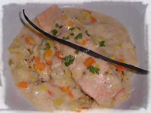 Blanquette de Saumon à la Vanille de Madagascar