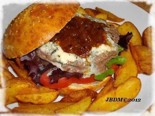 Burgers Bleu d’Auvergne & Chutney d’Echalotes
