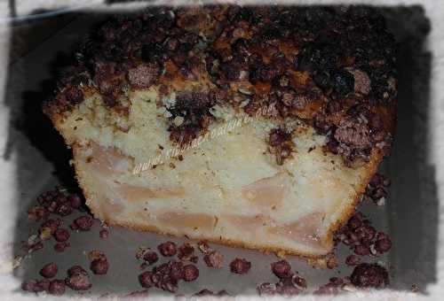 Cake Poire & Muesli Croustillant au Chocolat