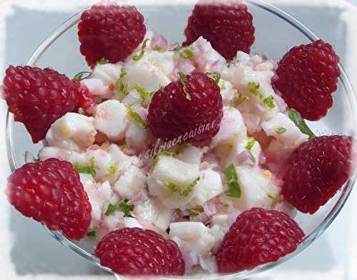 Ceviche de Cabillaud aux Framboises