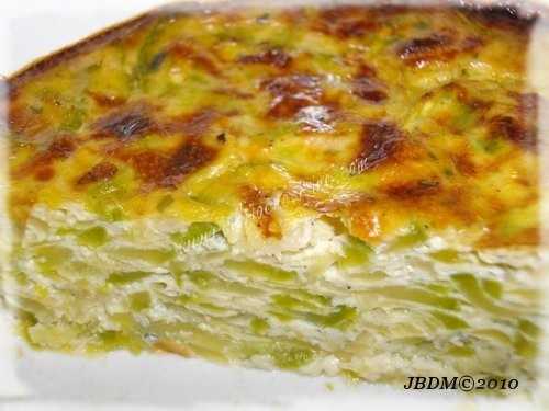 Clafoutis de Courgettes Blanches