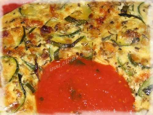 Clafoutis de Courgettes en Couronne