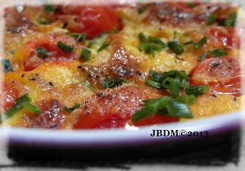 Clafoutis de Tomates Cerises au Parmesan