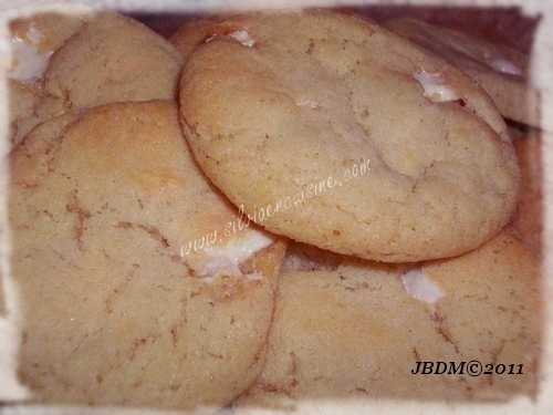 Cookies au Nougat & Chocolat Blanc