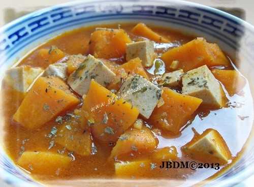 Curry de Patate Douce au Tofu
