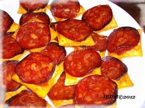 Feuilletés Chorizo  & Confit de Tomates Séchées