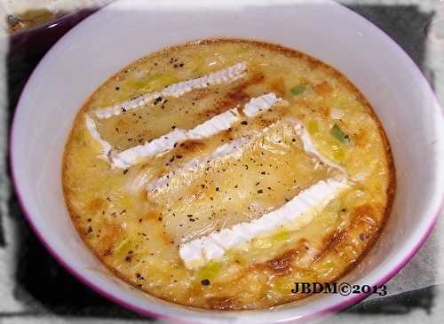 Fondue de Poireaux gratinée au Coulommiers