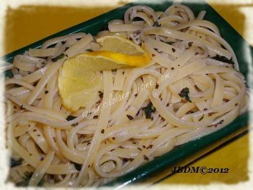 Pâtes Linguine au Basilic & Citron