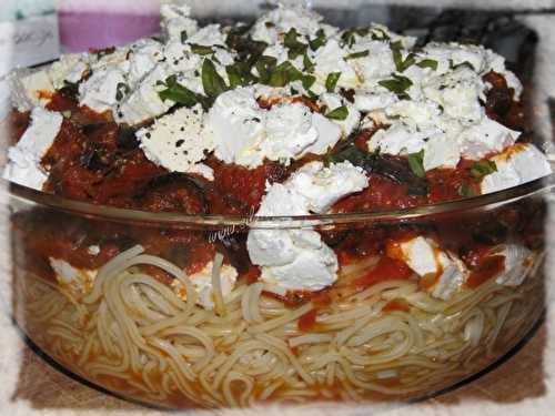 Pâtes Spaghetti alla Norma façon Cyril Lignac