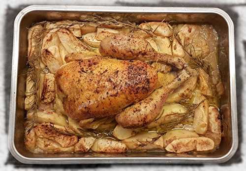 Poulet Rôti aux Pommes & Gingembre