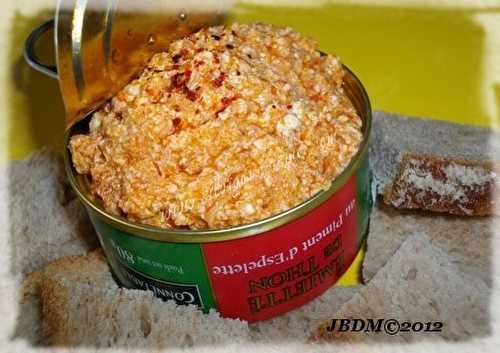 Rillettes de Thon au Piment d’Espelette & Brocciu