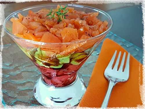 Salade Tricolore au Saumon Fumé