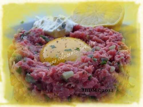 Tartare de Boeuf Sauce Citronnée