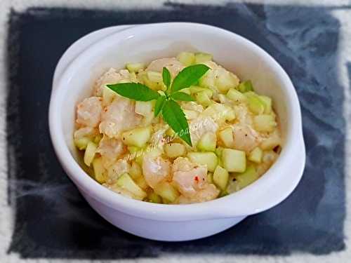 Tartare de Daurade à la Courgette