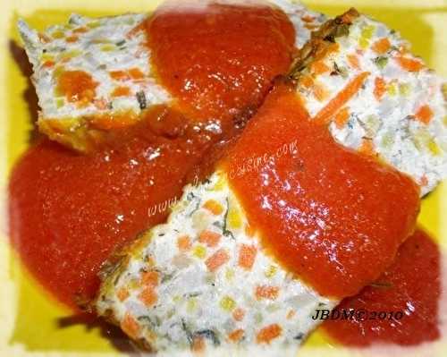 Terrine de Légumes au Coulis de Tomates