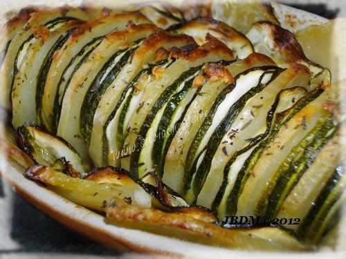 Tian de Courgettes & Pommes de Terre à la Fleur de Sel