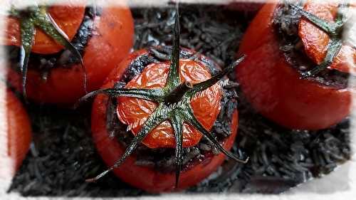 Tomates Farcies aux Chipirons à l’Encre