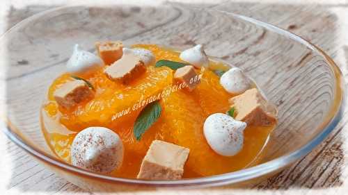 Salade d’Oranges au Turrón & Meringuettes