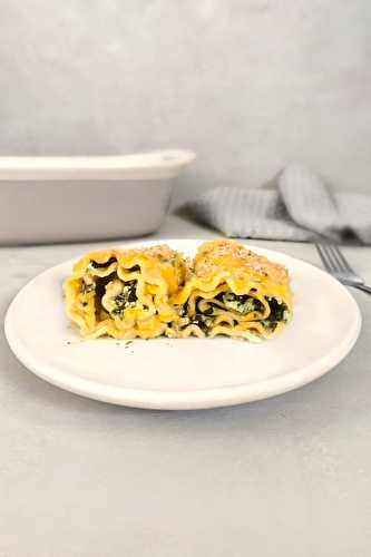 Lasagnes roulées au tofu et aux épinards - Simplement Frais