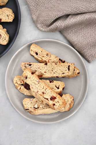 Biscottis aux canneberges et aux amandes vegan - Simplement Frais