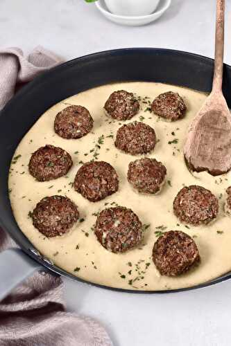 Boulettes suédoises vegan - Simplement Frais