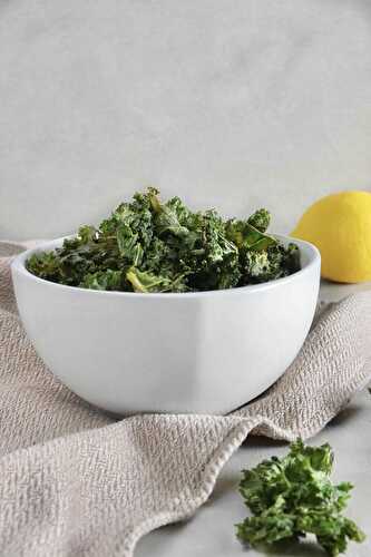 Chips de kale au citron - Simplement Frais