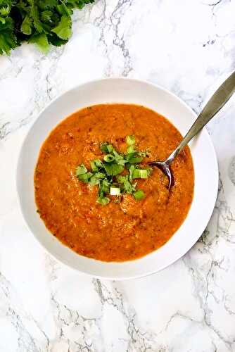 Gaspacho aux poivrons grillés - Simplement Frais