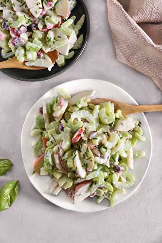 Salade crémeuse de céleri et pommes - Simplement Frais