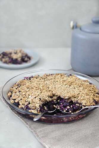 Croustade aux bleuets santé et vegan - Simplement Frais