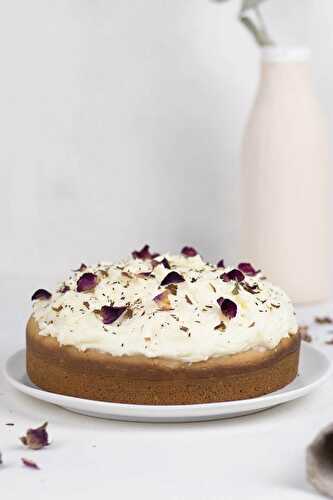 Gâteau à la rose vegan - Simplement Frais