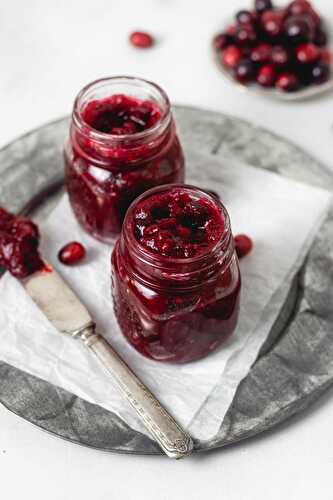 Confiture de canneberges et orange - Simplement Frais