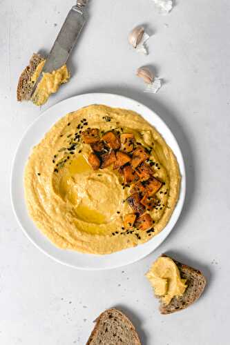 Hummus à la courge butternut et cari - Simplement Frais